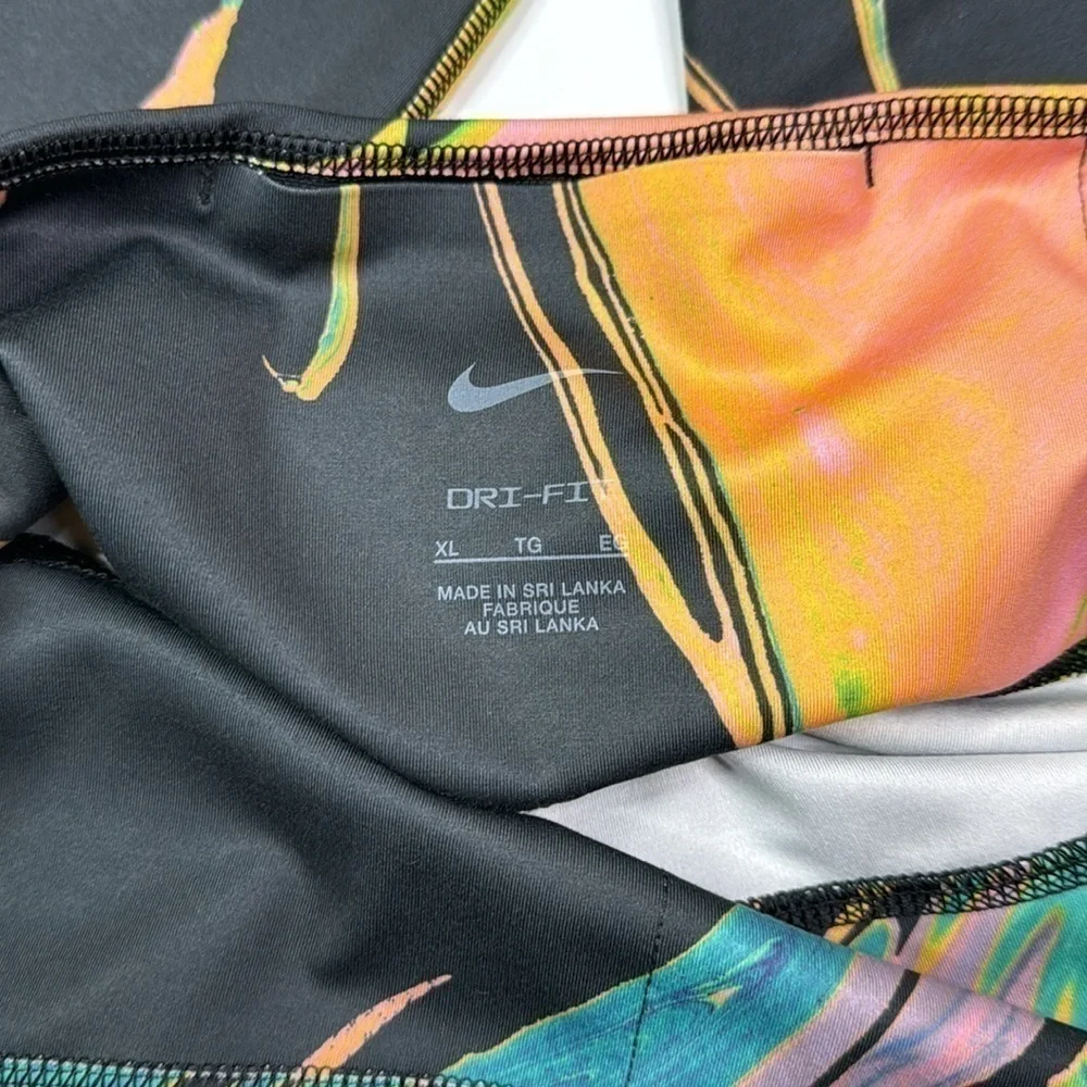 Nike One Luxe Auora 7/8 Marbled Pants Size XL